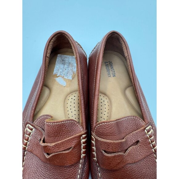 Johnston & Murphy Mens Driving Moccasin Leather Loafers With Rubber Soles Sz10 - Picture 10 of 10